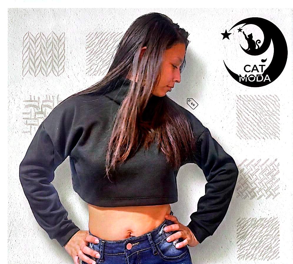 Buzo crop para mujer, miniatura 4