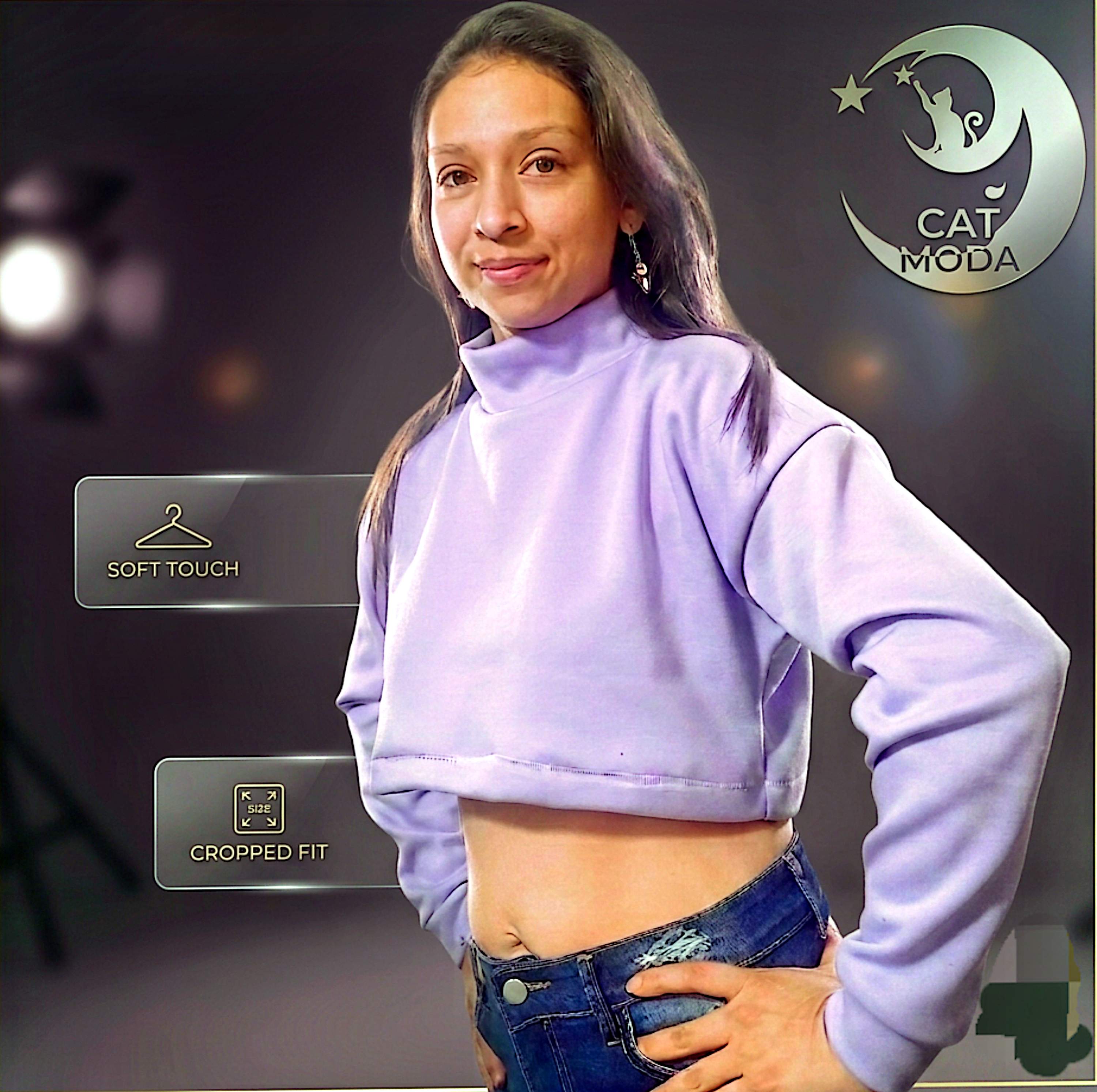 Buzo crop para mujer, miniatura 6